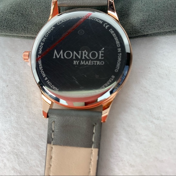 Monroe Sunburst Rose Gold Maestro Womens Watch NWT - Picture 7 of 7